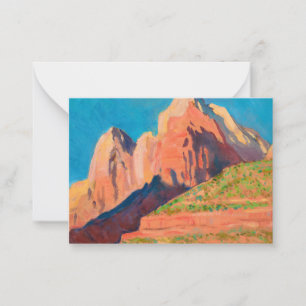 Landschap Zion National Park van Maynard Dixon Notitiekaartje