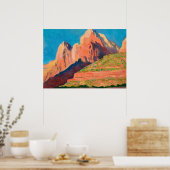 Landschap Zion National Park van Maynard Dixon Poster (Keuken)