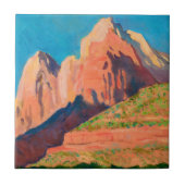Landschap Zion National Park van Maynard Dixon Tegeltje (Voorkant)