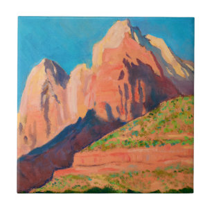 Landschap Zion National Park van Maynard Dixon Tegeltje