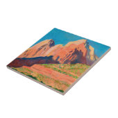 Landschap Zion National Park van Maynard Dixon Tegeltje (Zijkant)