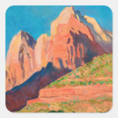 Landschap Zion National Park van Maynard Dixon Vierkante Sticker (Voorkant)