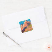 Landschap Zion National Park van Maynard Dixon Vierkante Sticker (Envelop)