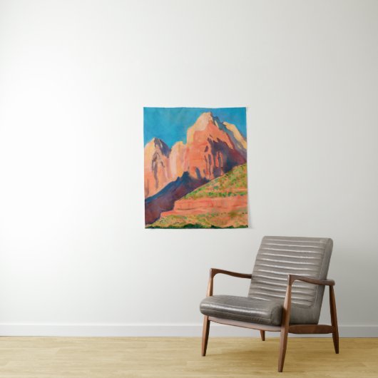 Landschap Zion National Park van Maynard Dixon Wandkleed (In situ)