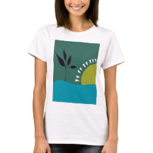 Landschap zon groene abstracte kleurrijke kunst tr