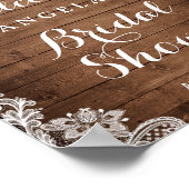 Landschap Zonnebloem Slingerlampjes Kant Bruidsfee Poster (Hoek)