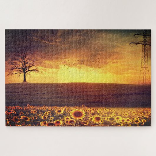 Landschap - Zonnetijd - Prachtig Legpuzzel (Horizontaal)