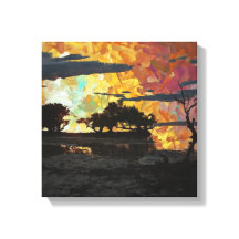 LANDSCHAP ZONSONDERGANG