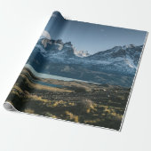 LANDSCHAPE FOTOGRAFIE VAN ZWARTE EN WITTE MOUNTAIN CADEAUPAPIER (Uitgerold)