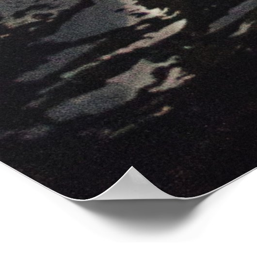 LANDSCHAPE FOTOGRAFIE VAN ZWARTE EN WITTE MOUNTAIN POSTER (Hoek)