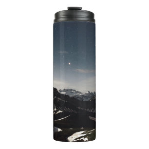 LANDSCHAPE FOTOGRAFIE VAN ZWARTE EN WITTE MOUNTAIN THERMOSBEKER