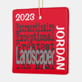 Landschaper Extraordinaire CUSTOM Keramisch Ornament (Links)