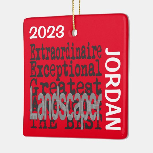 Landschaper Extraordinaire CUSTOM Keramisch Ornament (Links)