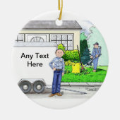 Landschaper - Male Keramisch Ornament (Voorkant)