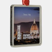 Landschapfoto van Florence, Italië, Metalen Ornament (Rechts)