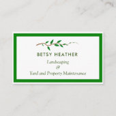 Landschappelijk landschapsonderhoud in de dagbouw  visitekaartje (Voorkant)