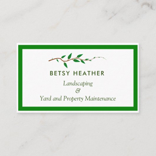 Landschappelijk landschapsonderhoud in de dagbouw  visitekaartje (Voorkant)