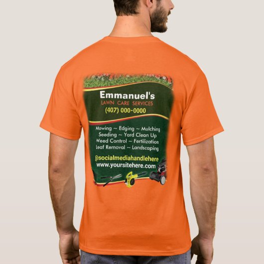Landschappelijk landschapsverzorgingsgras voor het t-shirt (Achterkant)