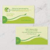 Landschappelijk ontwerp en graszorg visitekaartje (Voorkant / Achterkant)