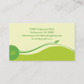 Landschappelijk ontwerp en graszorg visitekaartje (Achterkant)