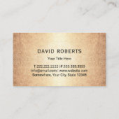 Landschappelijk ontwerp en startbaan Logo  goud Visitekaartje (Achterkant)