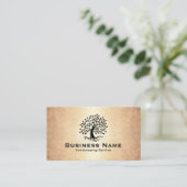 Landschappelijk ontwerp en startbaan Logo  goud Visitekaartje (Staand voorkant)