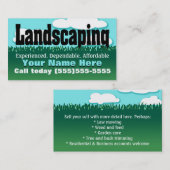 Landschappelijk ontwerp. Gelijke zorg. Mowing. Pro Visitekaartje (Voorkant / Achterkant)