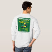Landschappelijk ontwerp grasgrasgrassnijdende Sjab T-shirt (Achterkant volledig)