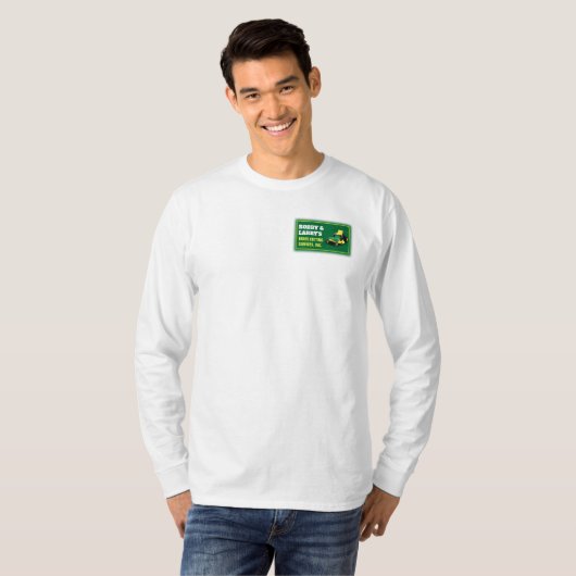 Landschappelijk ontwerp grasgrasgrassnijdende Sjab T-shirt (Voorkant volledig)