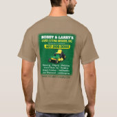 Landschappelijk ontwerp grasgrasgrassnijdende Sjab T-shirt (Achterkant)