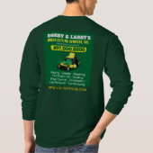 Landschappelijk ontwerp grasgrasgrassnijdende Sjab T-shirt (Achterkant)