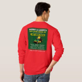 Landschappelijk ontwerp grasgrasgrassnijdende Sjab T-shirt (Achterkant volledig)