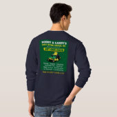 Landschappelijk ontwerp grasgrasgrassnijdende Sjab T-shirt (Achterkant volledig)