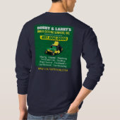 Landschappelijk ontwerp grasgrasgrassnijdende Sjab T-shirt (Achterkant)