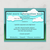 Landschappelijk ontwerp. Lawn service.  Flyer (Achterkant)