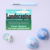 Landschappelijk ontwerp. Lawn service.  Flyer (Enkel)