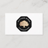 Landschappelijk ontwerp van boomschaar Emblem Busi Visitekaartje (Voorkant)