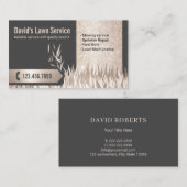 Landschappelijk ontwerp van de graszorg visitekaartje (Voorkant / Achterkant)