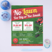 Landschappelijk ontwerp voor de grasmachine voor d flyer (Enkel)