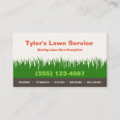 Landschappelijk ontwerp voor de graszorg visitekaartje (Voorkant)