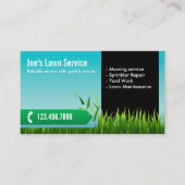 Landschappelijk ontwerp voor de graszorg visitekaartje (Voorkant)