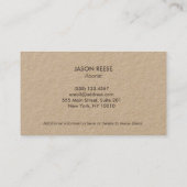 Landschappelijk ontwerp voor de landschapsarchitec visitekaartje (Achterkant)