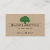 Landschappelijk ontwerp voor de landschapsarchitec visitekaartje (Voorkant)