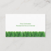 Landschappelijk ontwerp voor de onderhoudsbeurten visitekaartje (Achterkant)