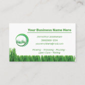 Landschappelijk ontwerp voor de onderhoudsbeurten visitekaartje (Voorkant)