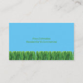 Landschappelijk ontwerp voor de onderhoudsbeurten visitekaartje (Achterkant)