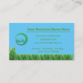 Landschappelijk ontwerp voor de onderhoudsbeurten visitekaartje (Voorkant)