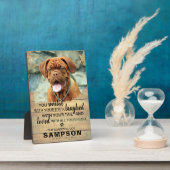 Landschappelijk rustiek huisdierherdenking | Foto- Fotoplaat (Zijkant)