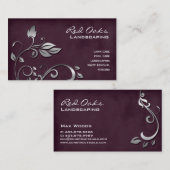 Landschappelijk Visitekaartje Winery Suede Leaves (Voorkant / Achterkant)