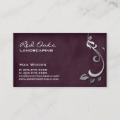 Landschappelijk Visitekaartje Winery Suede Leaves (Achterkant)